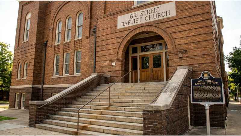 The historic 16th Street Baptist Church located in the Birmingham Civil Rights District.