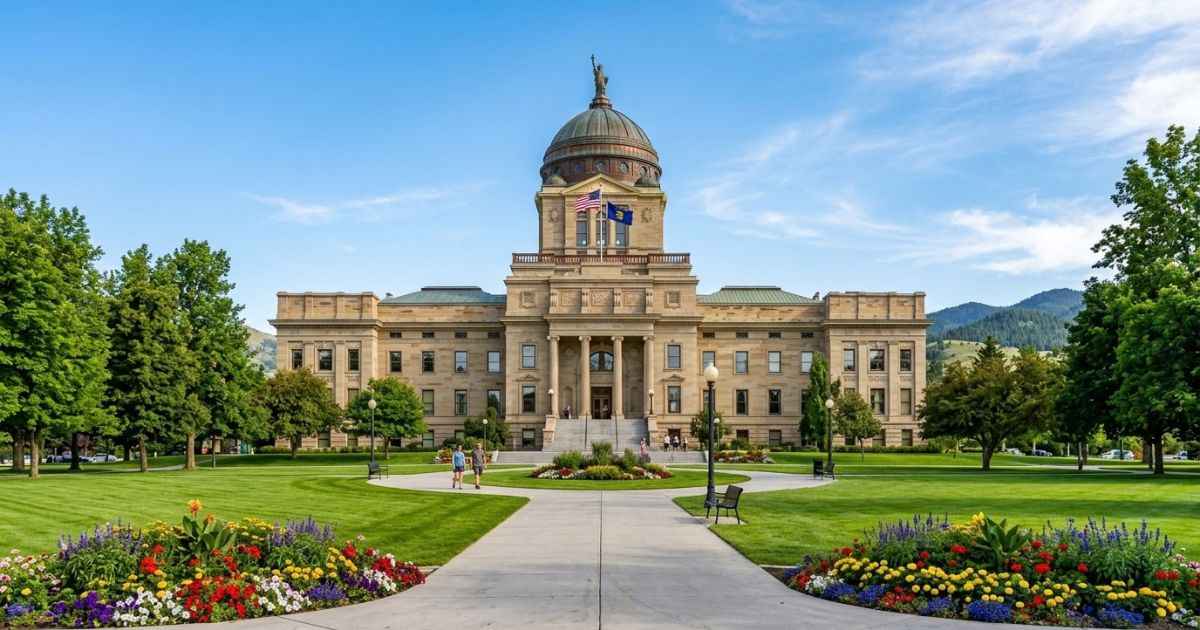 The Montana State Capitol building in Helena, Montana.